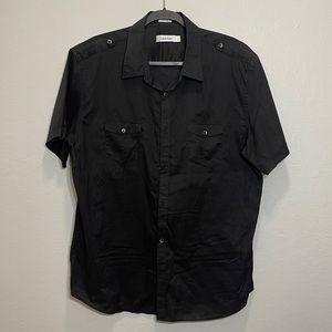 Calvin Klein Short Sleeve Shirt - Black  - XL